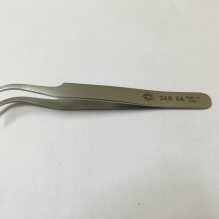 PIERGIACOMI 2AB-SA Very Strong Flat Curved Tip Tweezers